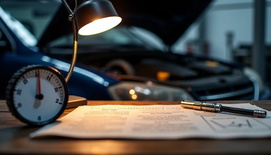 Used car mechanical inspection tools and service records